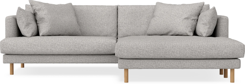 Harper - 4-sits med schäslong XL höger - Vit