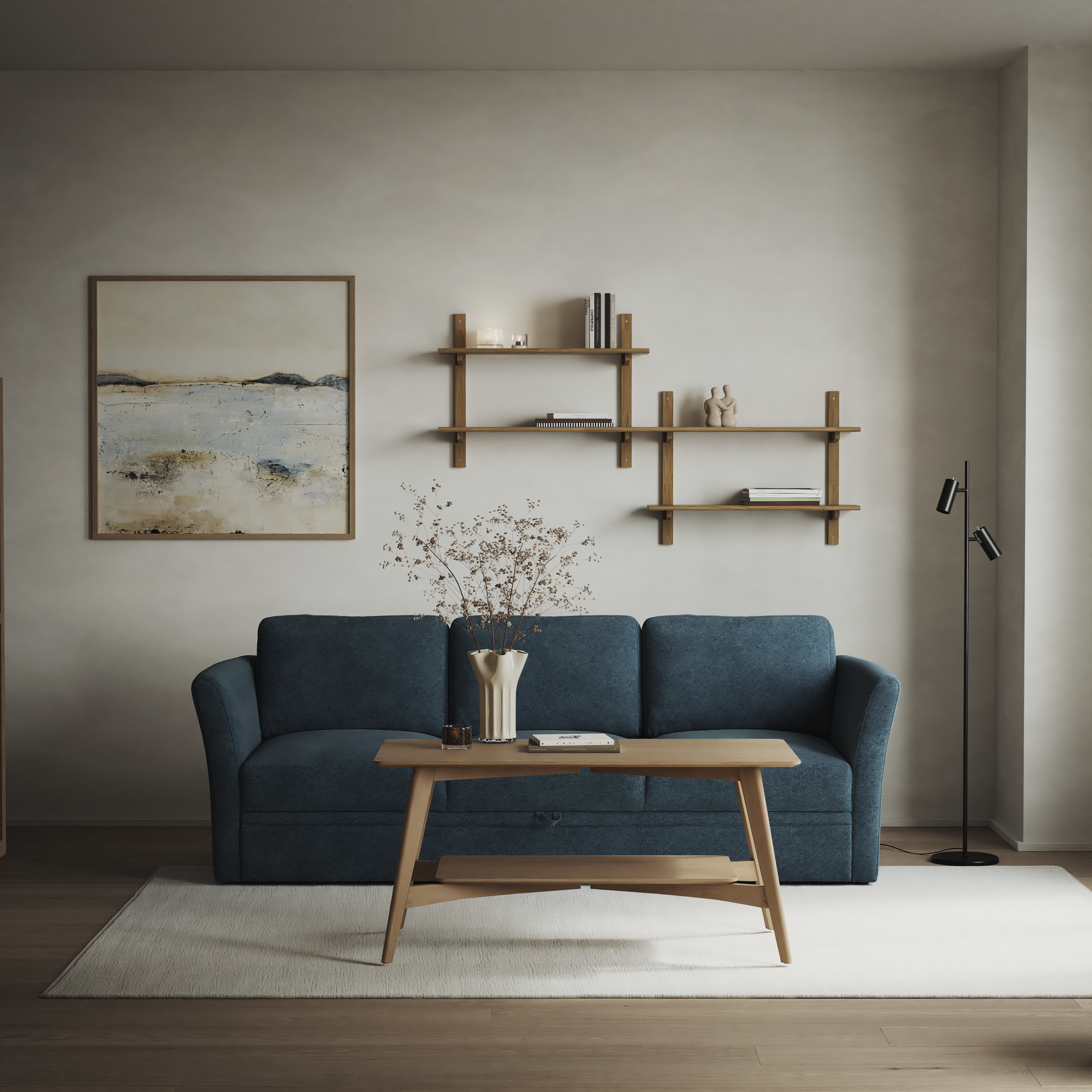 Öland - Bäddsoffa 3-sits, längsbäddad - inspiration