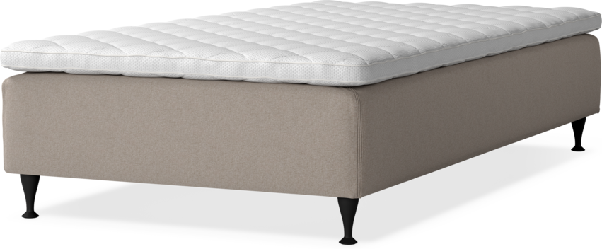 Delux Sense - Ramsäng, enkelsäng med bäddmadrass - Beige