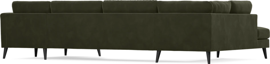 Bridge - 3-sits soffa med divan vänster och schäslong höger - Grön