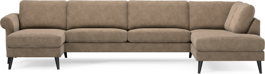 Bridge - 3-sits soffa med schäslong vänster och divan höger - Beige