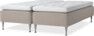 Delux Sense - Ramsäng, dubbelsäng med bäddmadrass - Beige