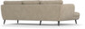 Madison Lux - 2-sits soffa med schäslong vänster - Beige