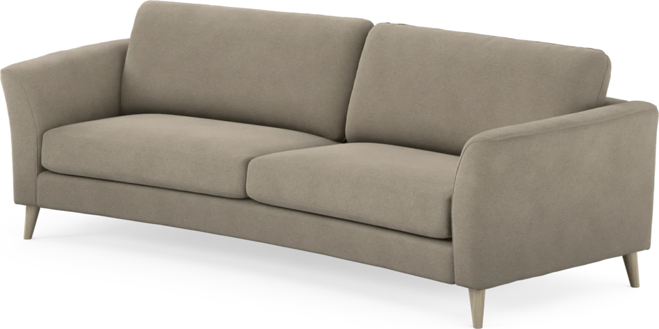 Bridge - 3-sits soffa svängd - Beige