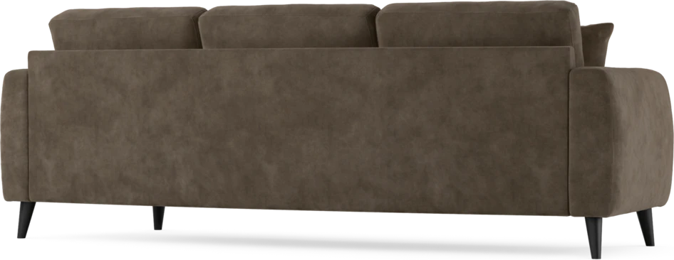 Eden - 3-sits soffa svängd - Brun