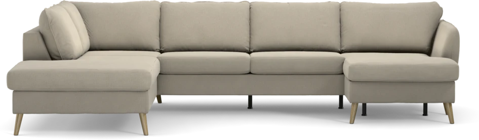County - 3-sits soffa med divan vänster och schäslong höger - Grå