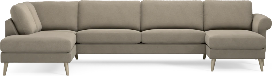 Bridge - 3-sits soffa med divan vänster och schäslong höger - Beige