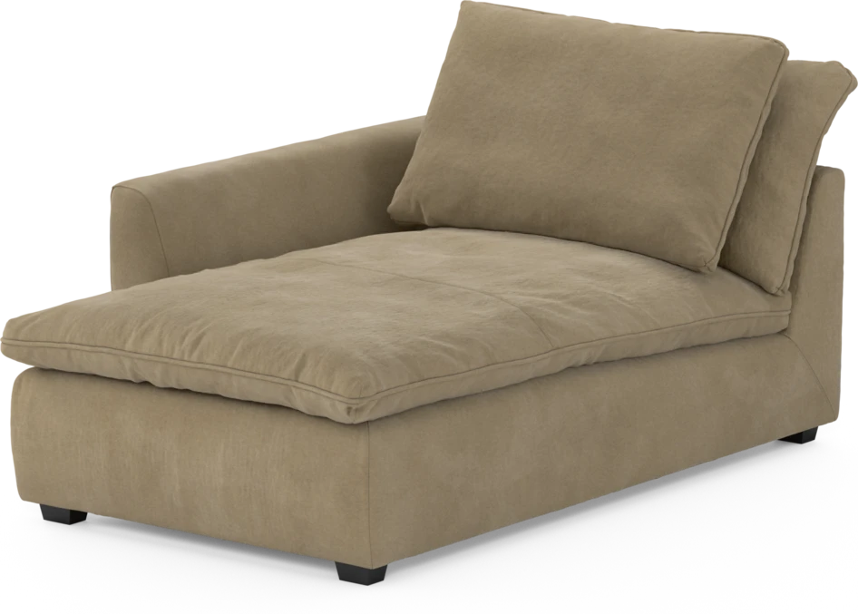 Bellora - Schäslong med armstöd vänster - Beige