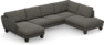 Madison Lux - 2-sits soffa med schäslong vänster och divan höger - Grå