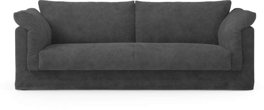 Cherrie - 3-sits soffa, hel dyna och kappa - Grön