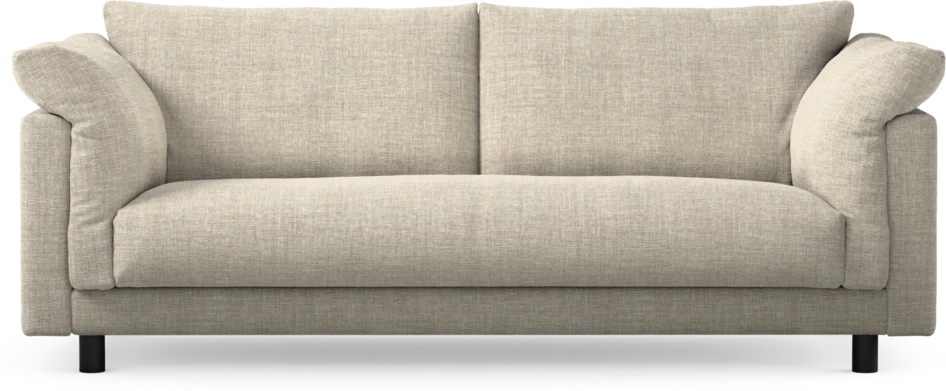 Cherrie - 2,5-sits soffa, hel dyna, fast klädsel - Beige