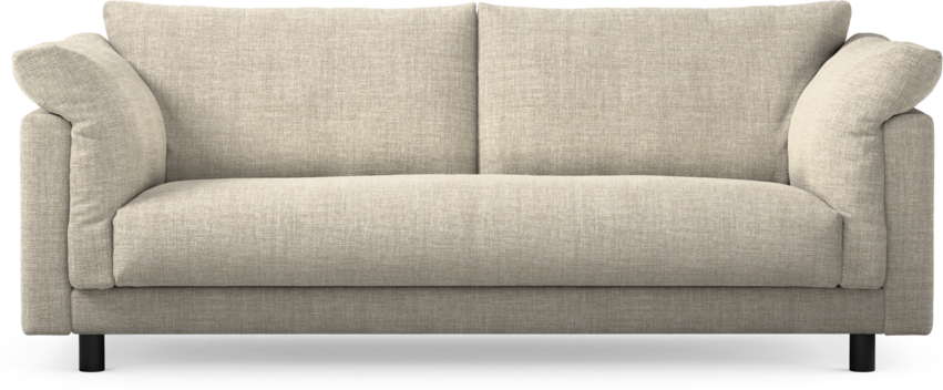 Cherrie - 2,5-sits soffa, hel dyna, fast klädsel - Beige