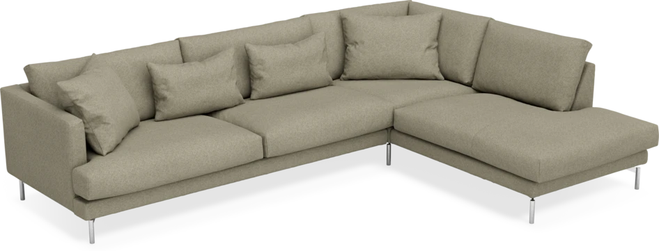 Harper - 3-sits soffa med divan höger - Beige
