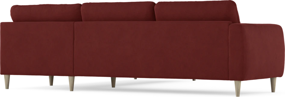 Bridge - Hörnsoffa, 2+2-sits - Röd