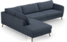 County - 2,5-sits soffa med divan vänster - Blå