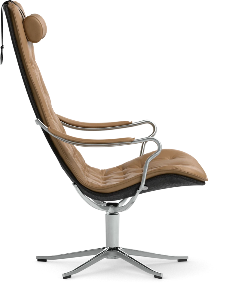 Moore - Fåtölj hög rygg - Brun
