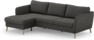 County - 3-sits soffa med flyttbar schäslong - Grå