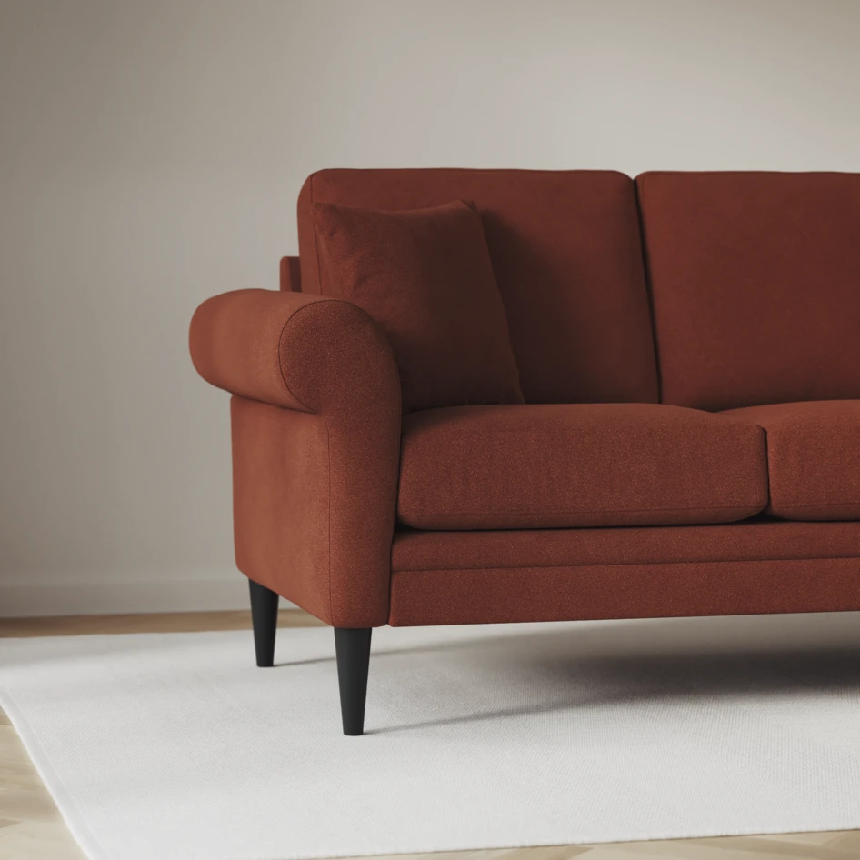 Eden - Hörnsoffa, 2+2-sits - Orange