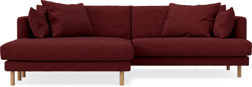 Harper - 4-sits med schäslong XL vänster - Rosa