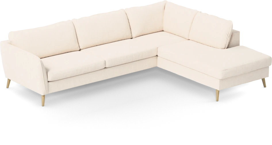 County - 2,5-sits soffa med divan höger - Vit