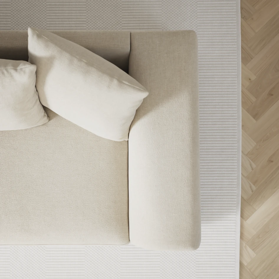 Town - 3-sits soffa med schäslong höger - Beige