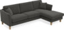 Eden - 2,5-sits soffa med schäslong - Grå
