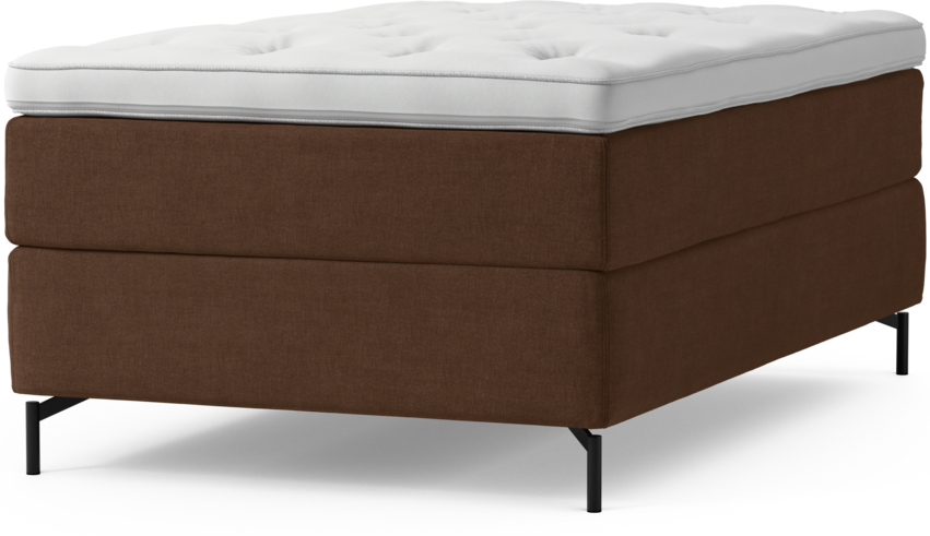 Delux Exclusive - Kontinentalsäng, enkelsäng 120 cm med bäddmadrass och sängben