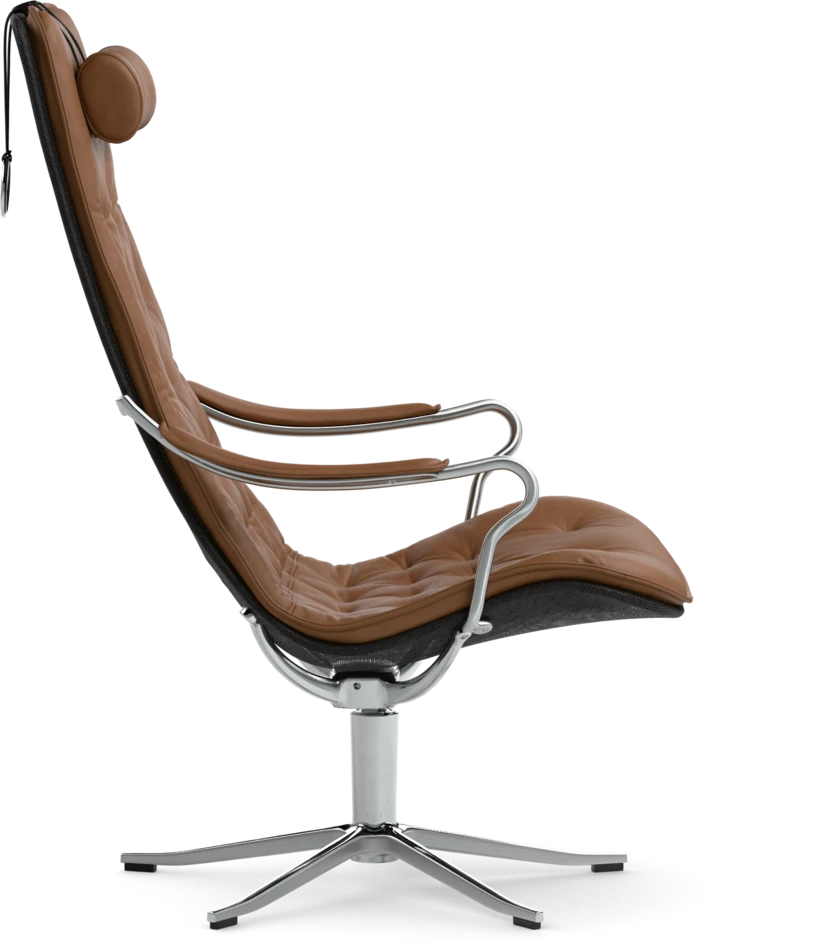 Moore - Fåtölj hög rygg - Brun