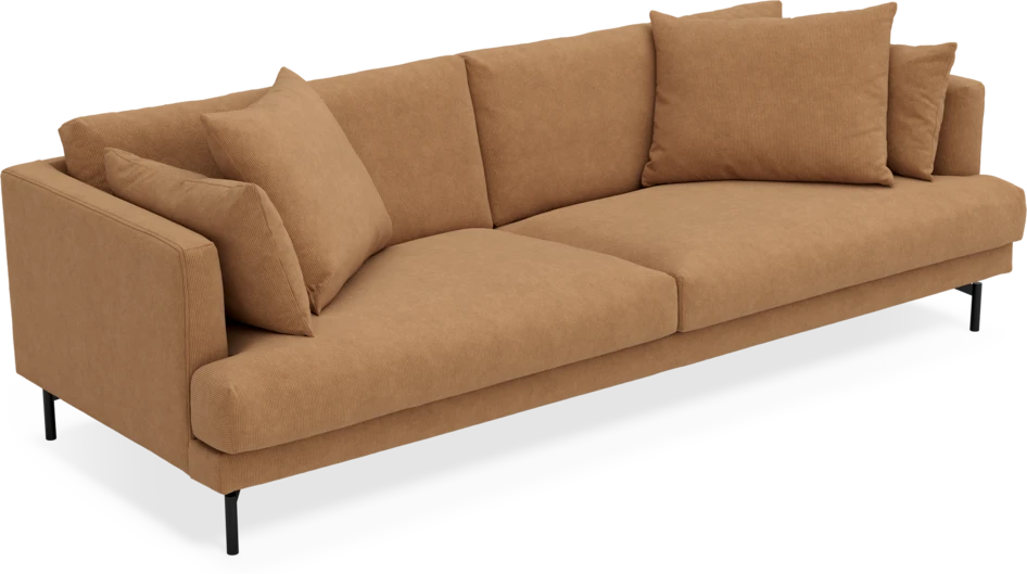 Harper - 4-sits soffa - Gul