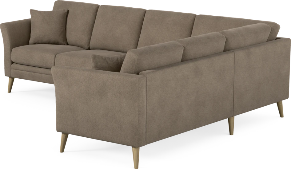 Eden - Hörnsoffa, 3+2-sits - Brun