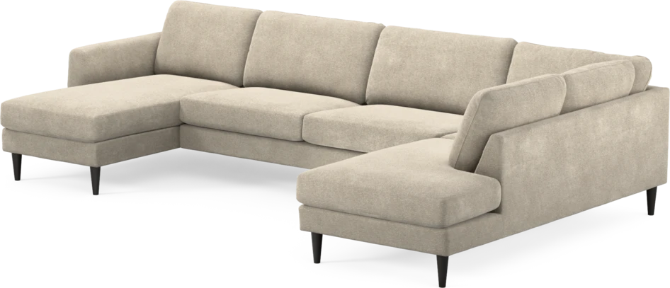 Bridge - 3-sits soffa med schäslong vänster och divan höger - Beige