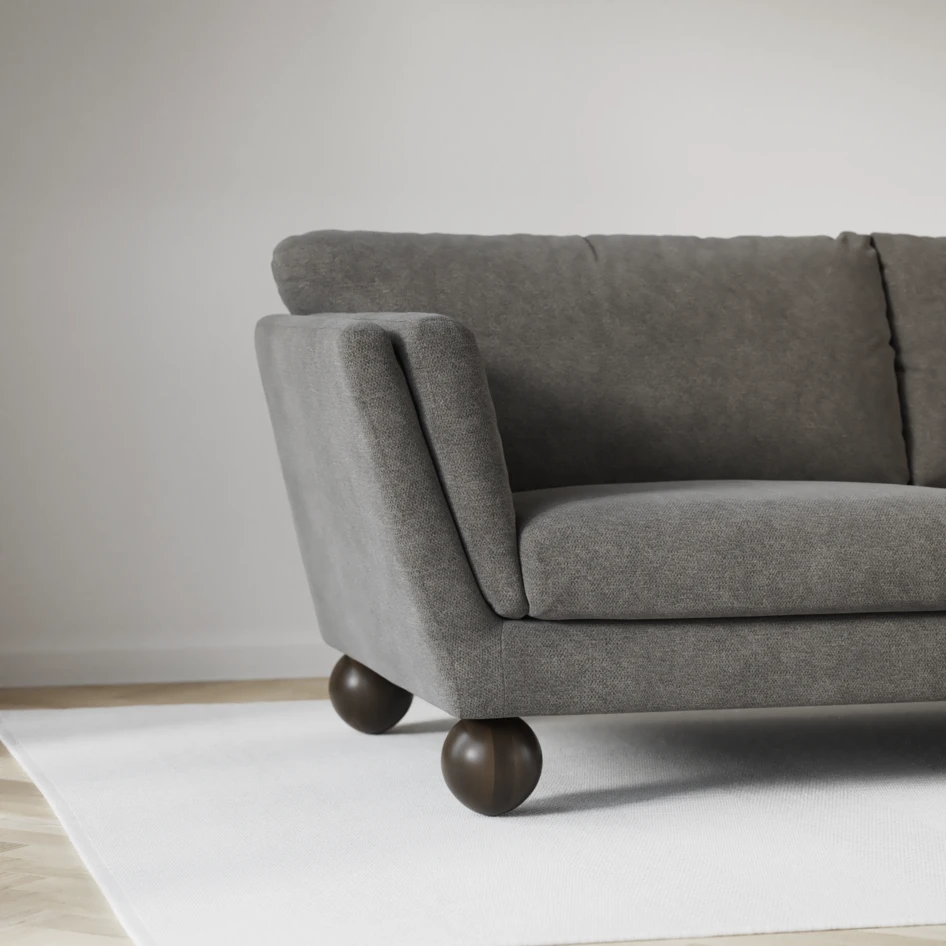 Madison Lux - 2-sits soffa med divan vänster och schäslong höger - Grå