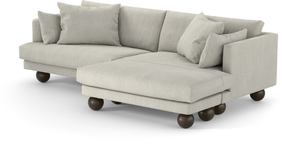Harper - 4-sits med schäslong XL höger - Beige