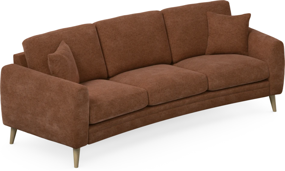 Eden - 3-sits soffa svängd - Orange