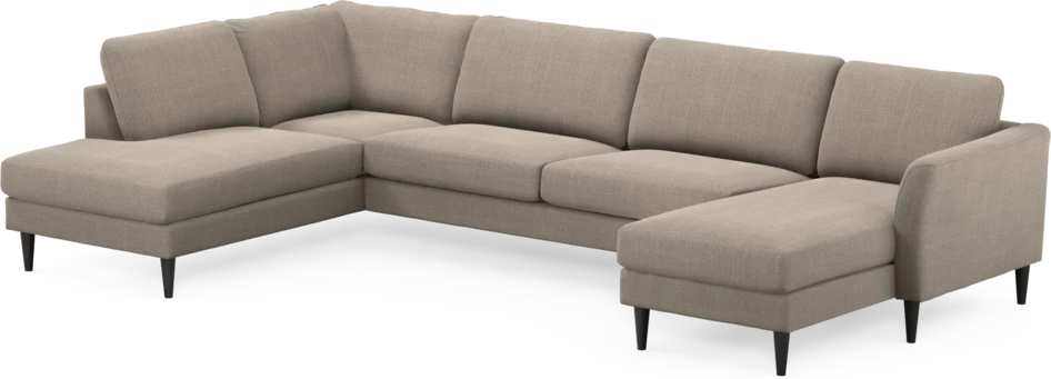 Bridge - 3-sits soffa med divan vänster och schäslong höger - Beige