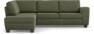 Friday - 2,5-sits soffa med divan vänster - Grön