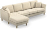 Eden - 3-sits soffa med schäslong - Beige