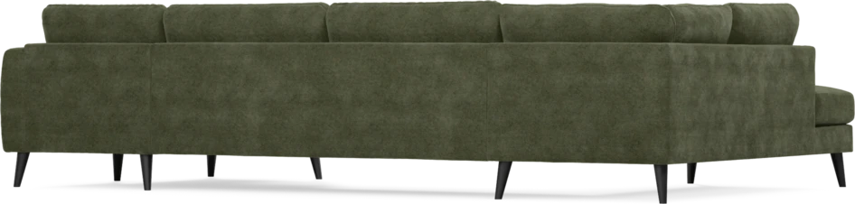 Bridge - 3-sits soffa med divan vänster och schäslong höger - Grön