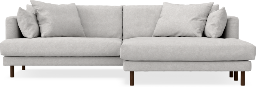 Harper - 4-sits med schäslong XL höger - Grå