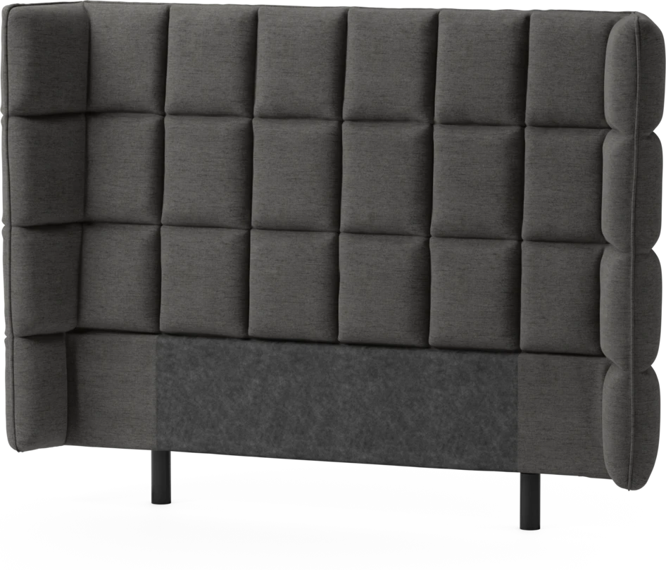 Delux Rutig - Sänggavel, 120-180 cm - Grå