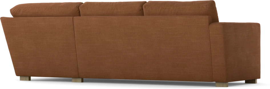 Friday - 2,5-sits soffa med divan höger - Orange