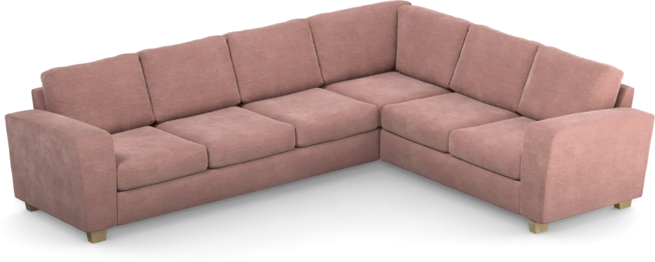 Friday - Hörnsoffa, 3+2-sits - Rosa