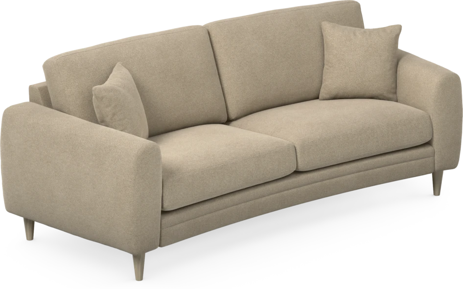 Eden - 2,5-sits soffa svängd - Beige