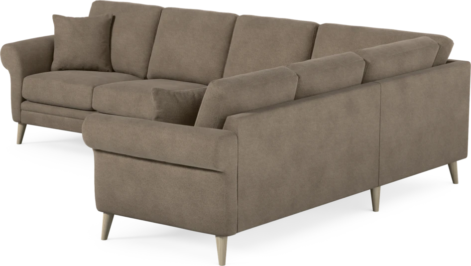 Eden - Hörnsoffa, 3+2-sits - Brun