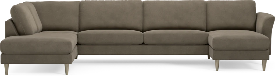 Bridge - 3-sits soffa med divan vänster och schäslong höger - Beige