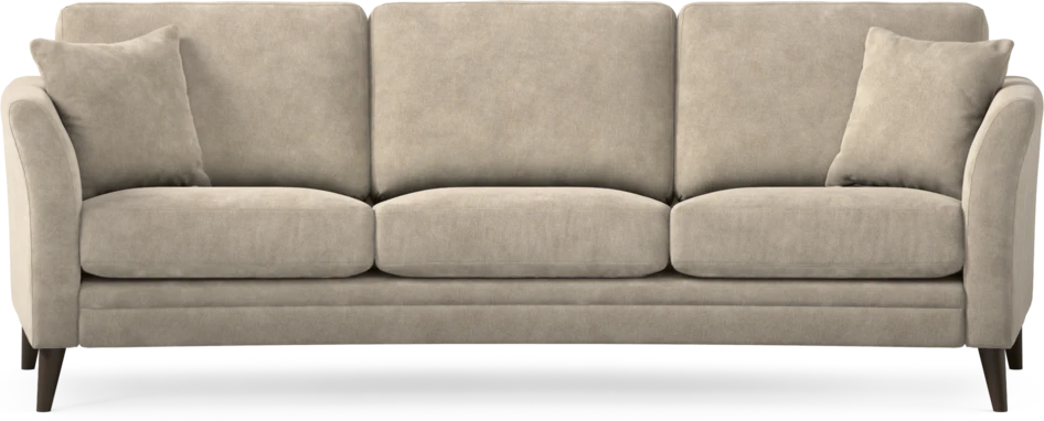 Eden - 3-sits soffa svängd - Beige