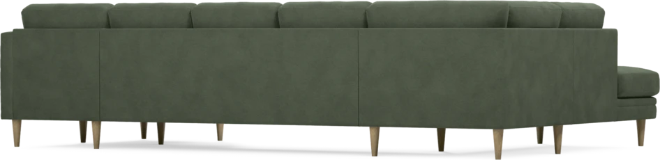 Eden - 3-sits soffa med divan vänster och schäslong höger - Grön