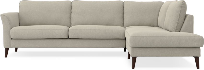 Bridge - 3-sits soffa med divan höger - Brun