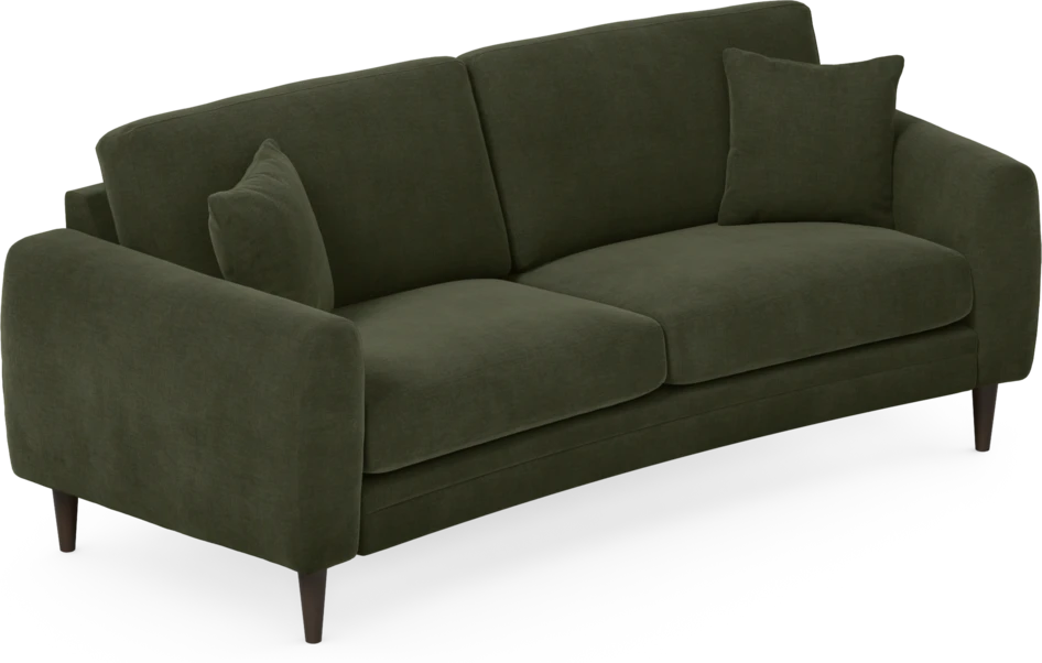Eden - 2,5-sits soffa svängd - Grön