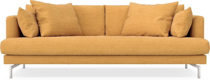 Harper - 3-sits soffa, hel dyna - Gul